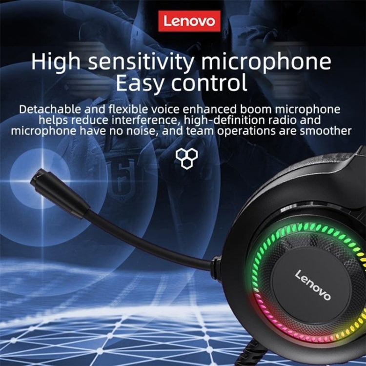 Lenovo Thinkplus G20-B 7.1 Channel Game Music Wired Headset, Cable Length: 2.2m(Black)