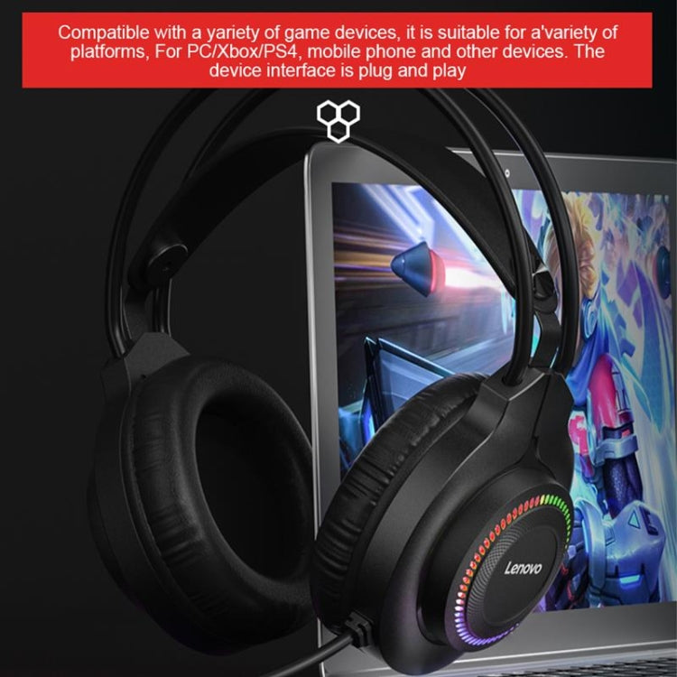 Lenovo Thinkplus G20-B 7.1 Channel Game Music Wired Headset, Cable Length: 2.2m(Black)