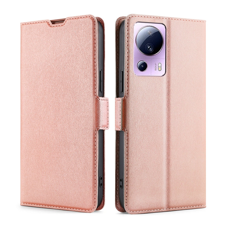 For Xiaomi Civi 2 5G Ultra-thin Voltage Side Buckle Horizontal Flip Leather Phone Case