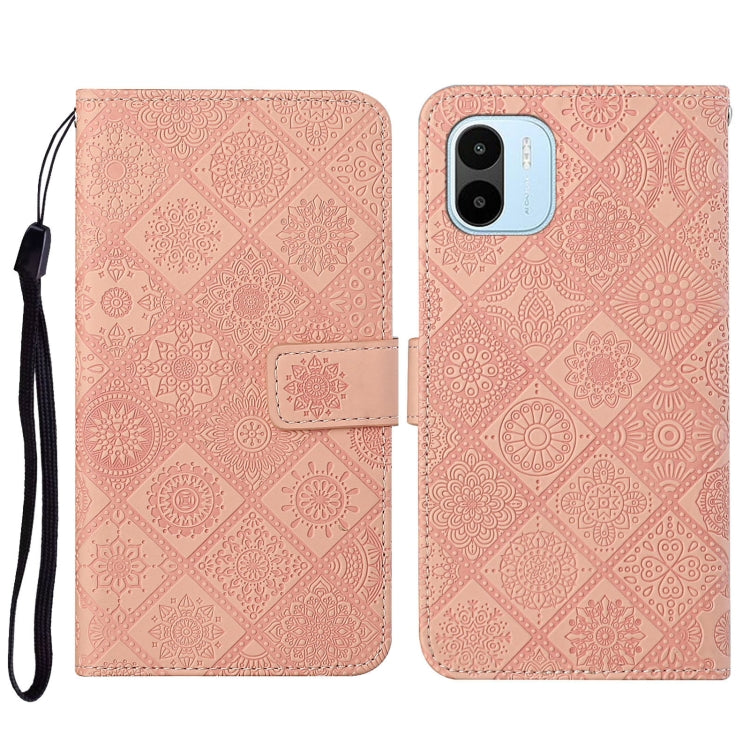 For Xiaomi Redmi A1 Ethnic Style Embossed Pattern Leather Phone Case