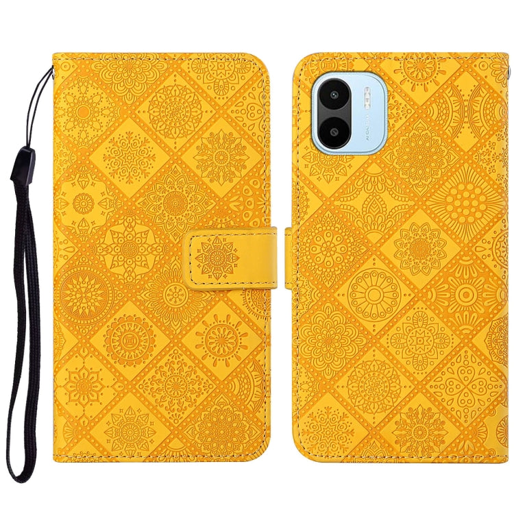 For Xiaomi Redmi A1 Ethnic Style Embossed Pattern Leather Phone Case