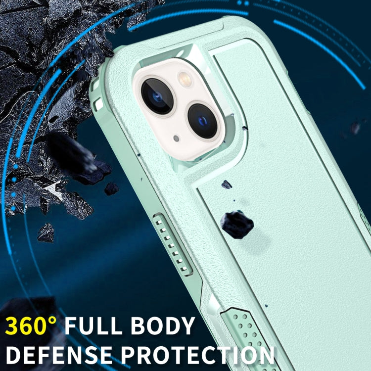 For iPhone 13 3 in 1 PC + TPU Shockproof Phone Case