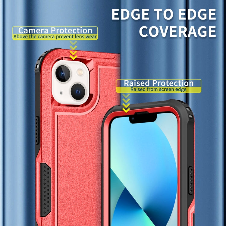 For iPhone 13 3 in 1 PC + TPU Shockproof Phone Case