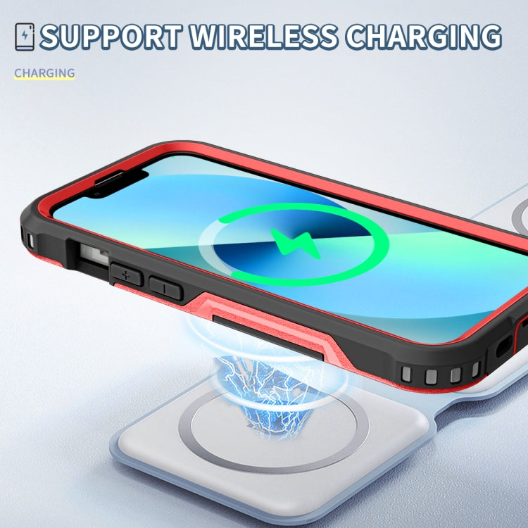 For iPhone 13 3 in 1 PC + TPU Shockproof Phone Case