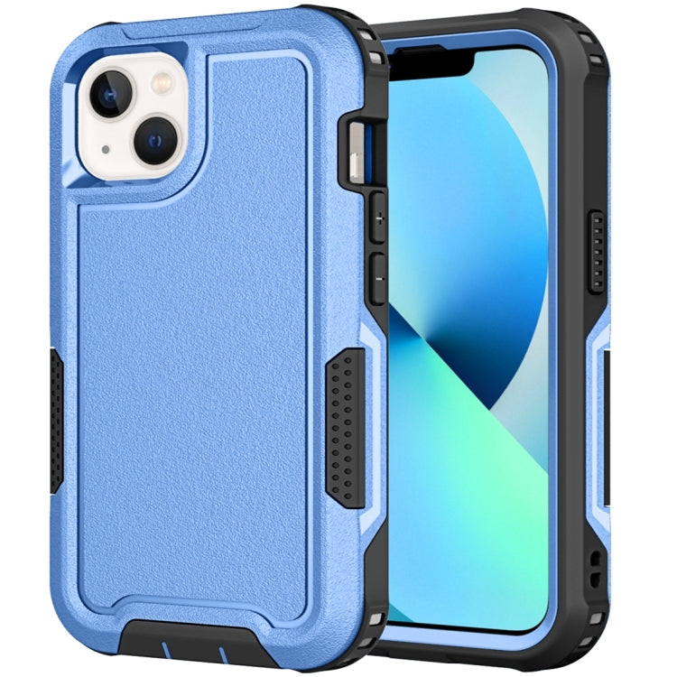 For iPhone 13 3 in 1 PC + TPU Shockproof Phone Case