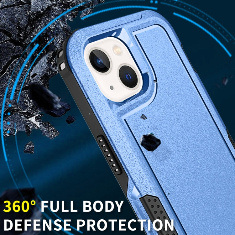 For iPhone 13 3 in 1 PC + TPU Shockproof Phone Case