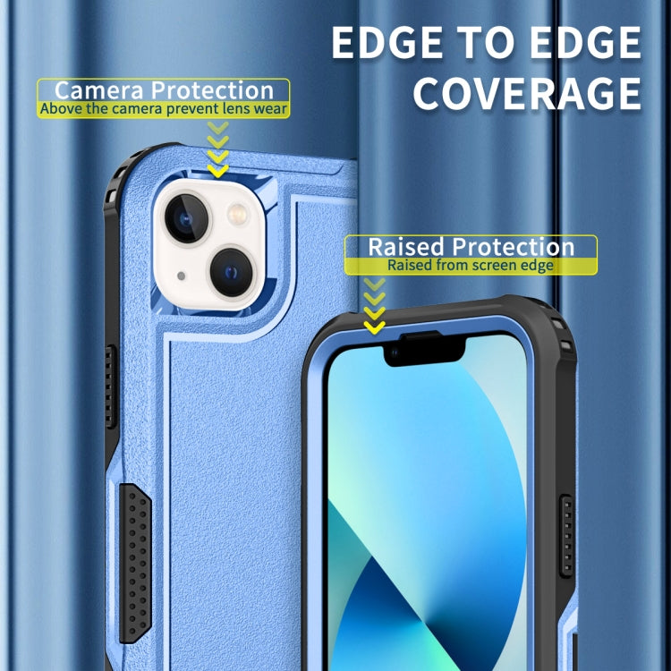 For iPhone 13 3 in 1 PC + TPU Shockproof Phone Case