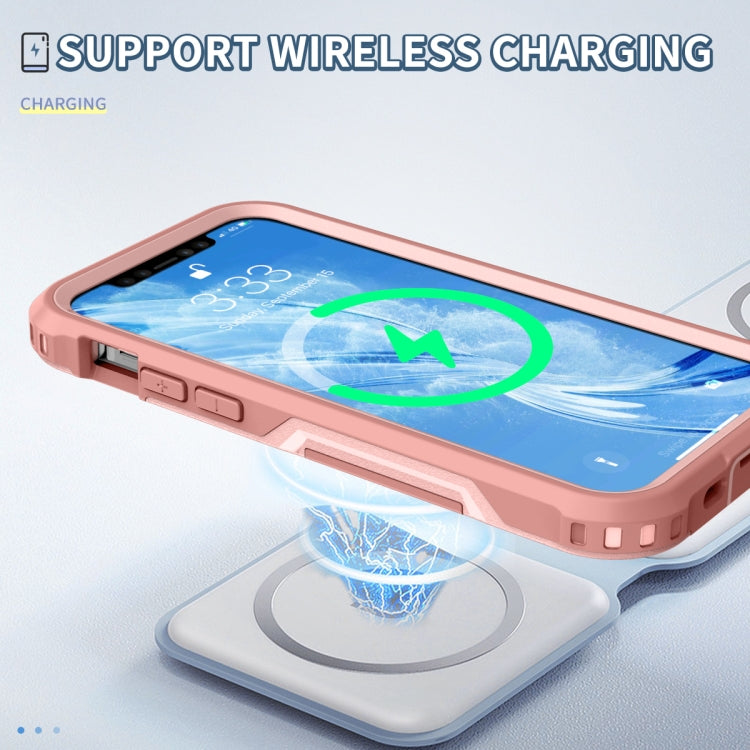 For iPhone 12 3 in 1 PC + TPU Shockproof Phone Case