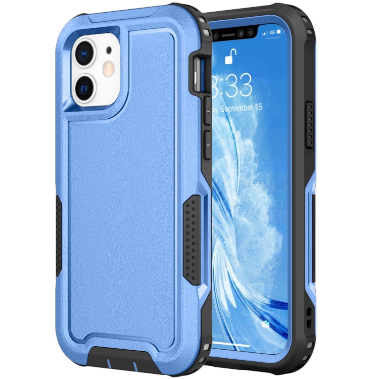 For iPhone 12 3 in 1 PC + TPU Shockproof Phone Case