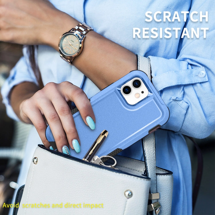 For iPhone 12 3 in 1 PC + TPU Shockproof Phone Case