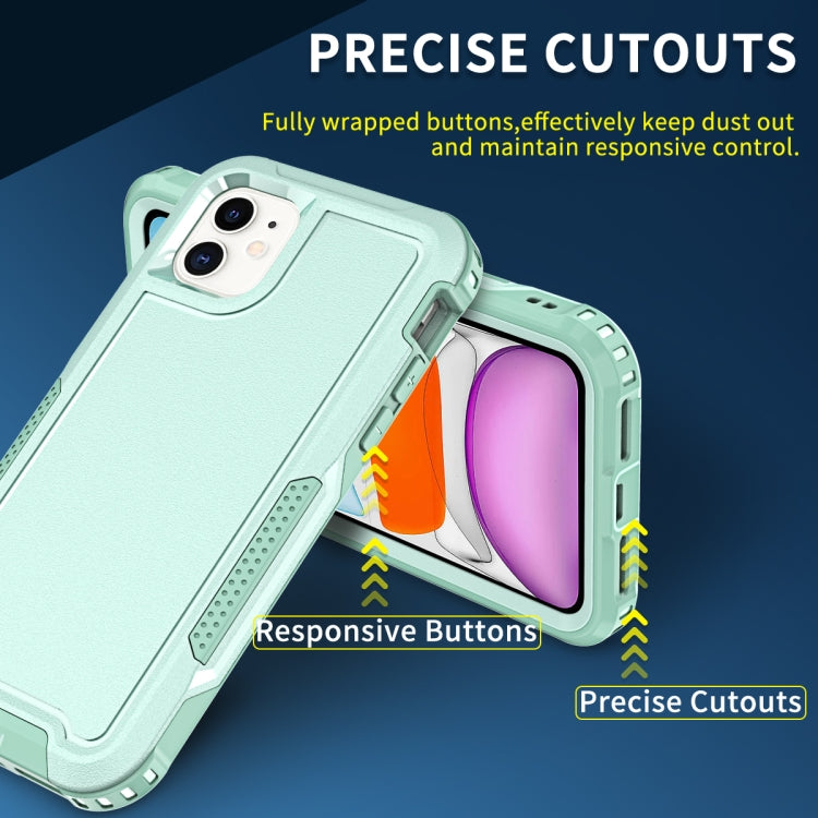 For iPhone 11 3 in 1 PC + TPU Shockproof Phone Case