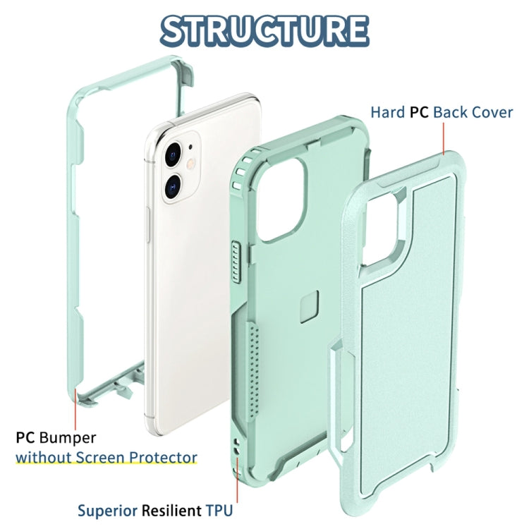For iPhone 11 3 in 1 PC + TPU Shockproof Phone Case