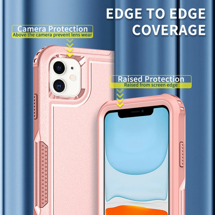 For iPhone 11 3 in 1 PC + TPU Shockproof Phone Case