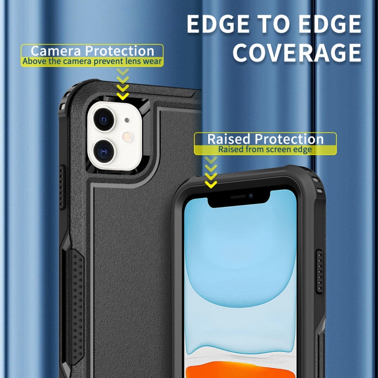 For iPhone 11 3 in 1 PC + TPU Shockproof Phone Case