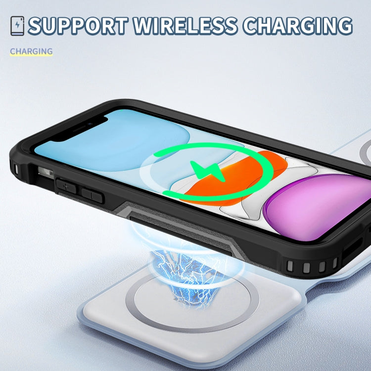 For iPhone 11 3 in 1 PC + TPU Shockproof Phone Case