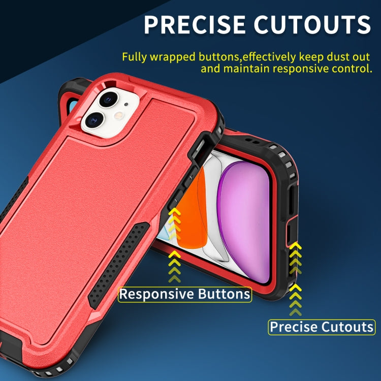 For iPhone 11 3 in 1 PC + TPU Shockproof Phone Case