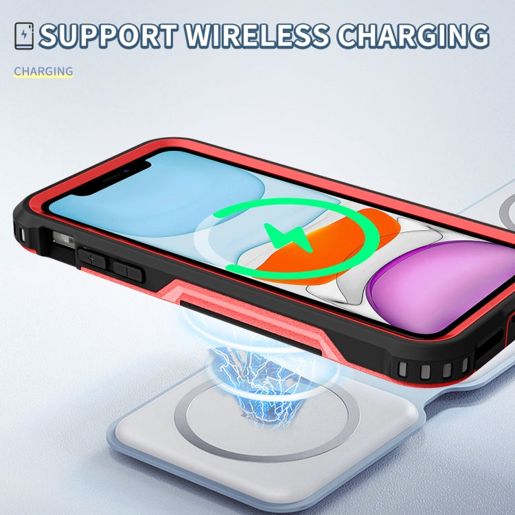 For iPhone 11 3 in 1 PC + TPU Shockproof Phone Case