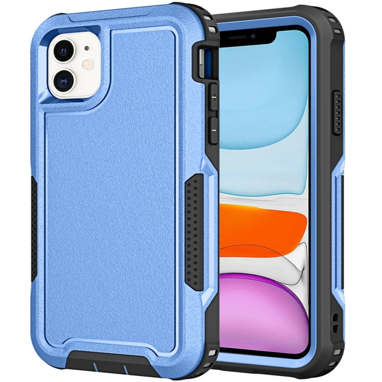 For iPhone 11 3 in 1 PC + TPU Shockproof Phone Case
