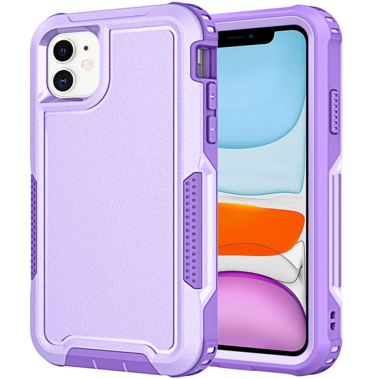 For iPhone 11 3 in 1 PC + TPU Shockproof Phone Case