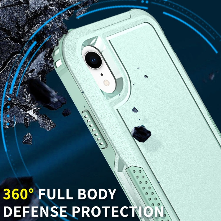 For iPhone XR 3 in 1 PC + TPU Shockproof Phone Case