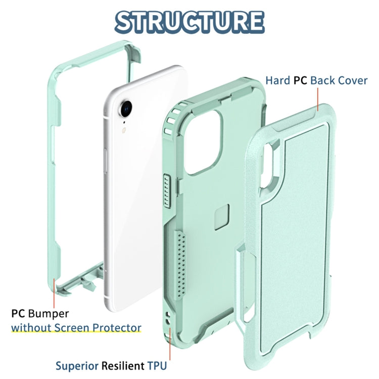 For iPhone XR 3 in 1 PC + TPU Shockproof Phone Case