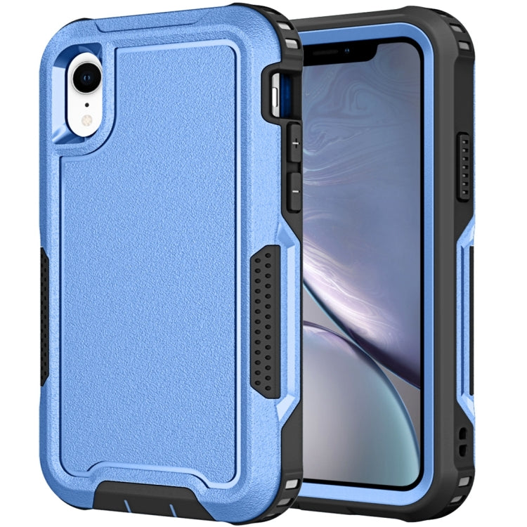 For iPhone XR 3 in 1 PC + TPU Shockproof Phone Case