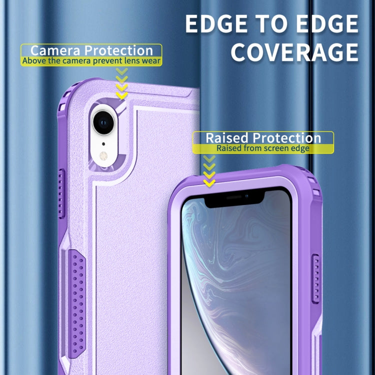 For iPhone XR 3 in 1 PC + TPU Shockproof Phone Case