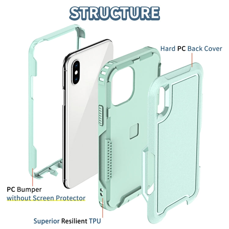 For iPhone XS Max 3 in 1 PC + TPU Shockproof Phone Case
