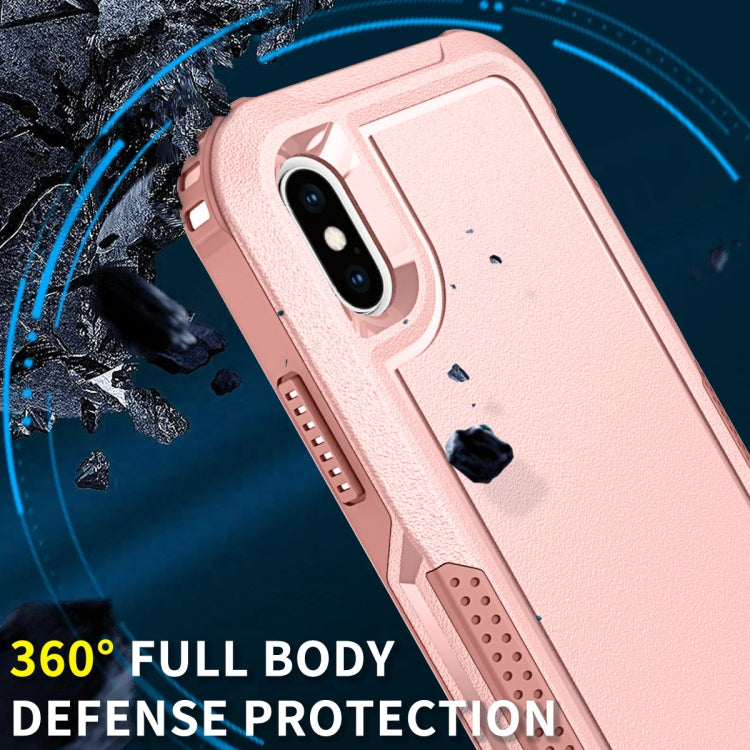 For iPhone XS Max 3 in 1 PC + TPU Shockproof Phone Case