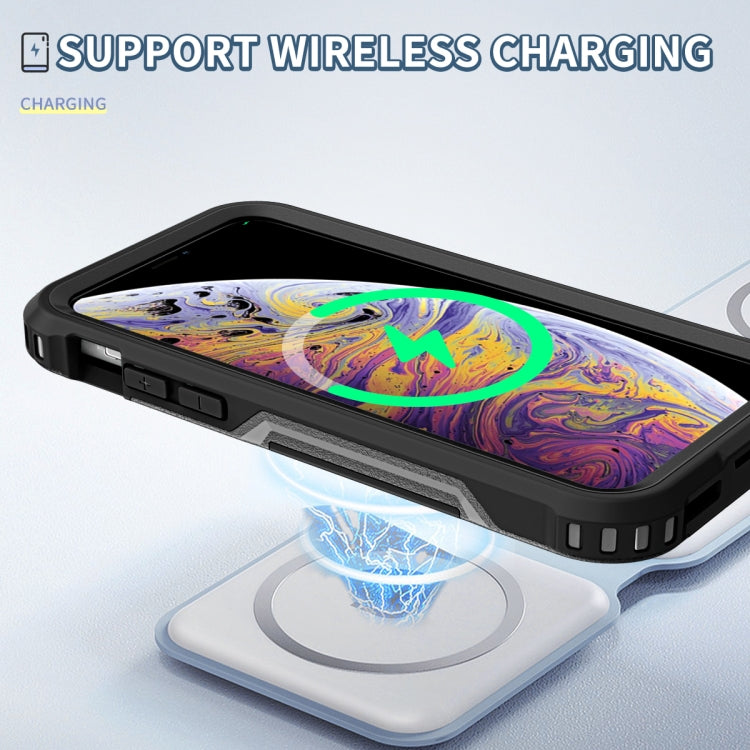 For iPhone XS Max 3 in 1 PC + TPU Shockproof Phone Case