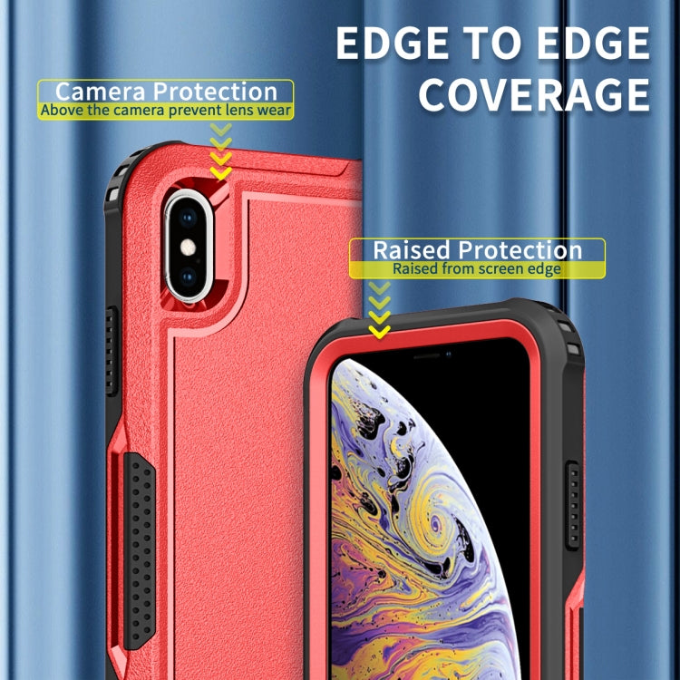For iPhone XS Max 3 in 1 PC + TPU Shockproof Phone Case