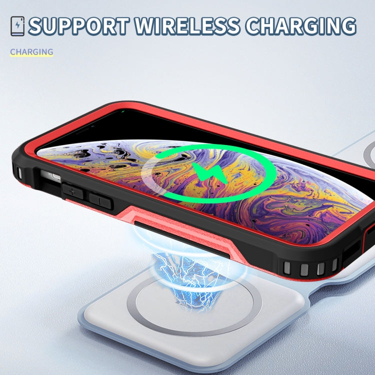 For iPhone XS Max 3 in 1 PC + TPU Shockproof Phone Case