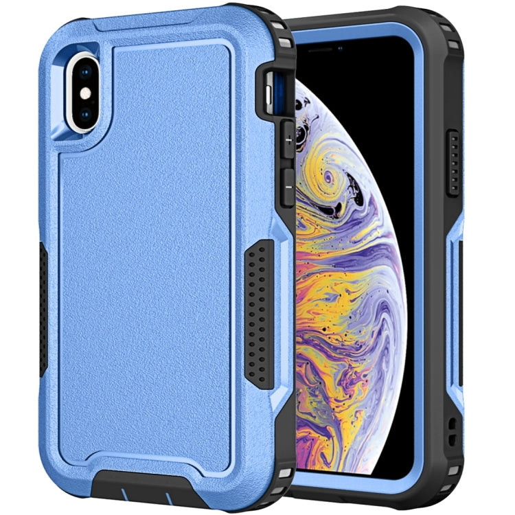 For iPhone XS Max 3 in 1 PC + TPU Shockproof Phone Case