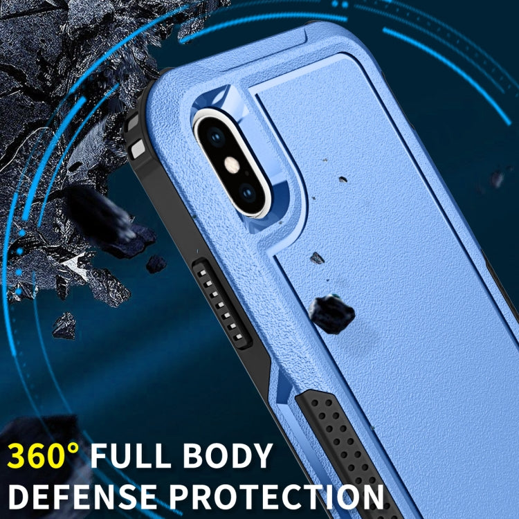 For iPhone XS Max 3 in 1 PC + TPU Shockproof Phone Case