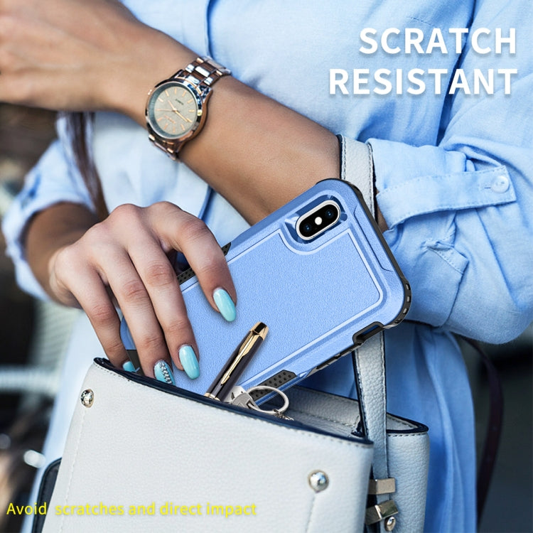 For iPhone XS Max 3 in 1 PC + TPU Shockproof Phone Case