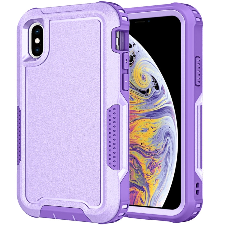 For iPhone XS Max 3 in 1 PC + TPU Shockproof Phone Case
