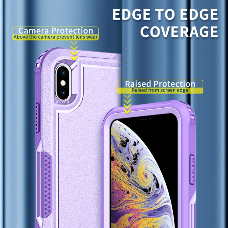 For iPhone XS Max 3 in 1 PC + TPU Shockproof Phone Case