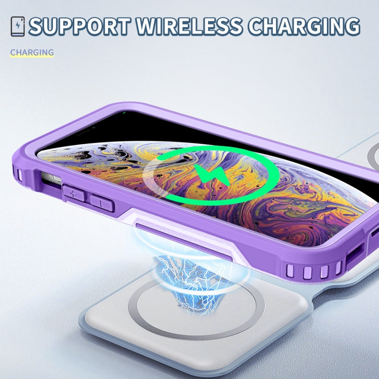 For iPhone XS Max 3 in 1 PC + TPU Shockproof Phone Case