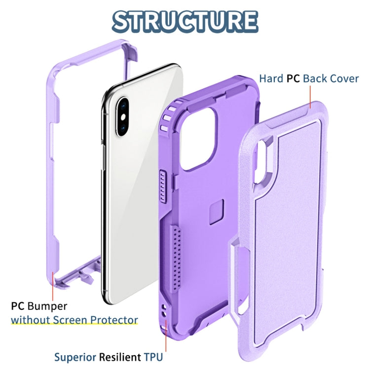 For iPhone XS Max 3 in 1 PC + TPU Shockproof Phone Case