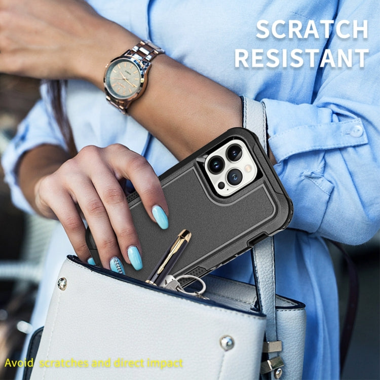 For iPhone 12 Pro Max 3 in 1 PC + TPU Shockproof Phone Case