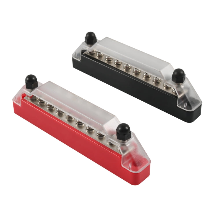 A7458 1 Pair 8 Way Power Distribution Block Terminal Studs with 4 Fixing Screws