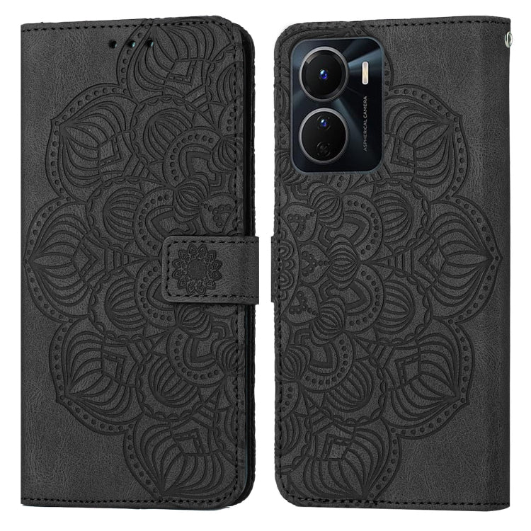 For vivo Y16 Mandala Embossed Flip Leather Phone Case