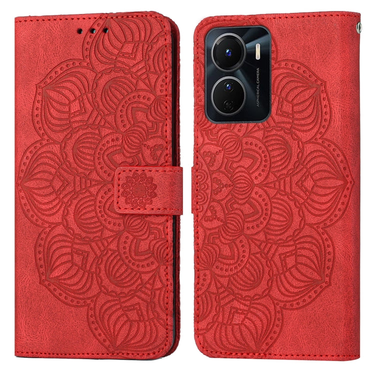 For vivo Y16 Mandala Embossed Flip Leather Phone Case