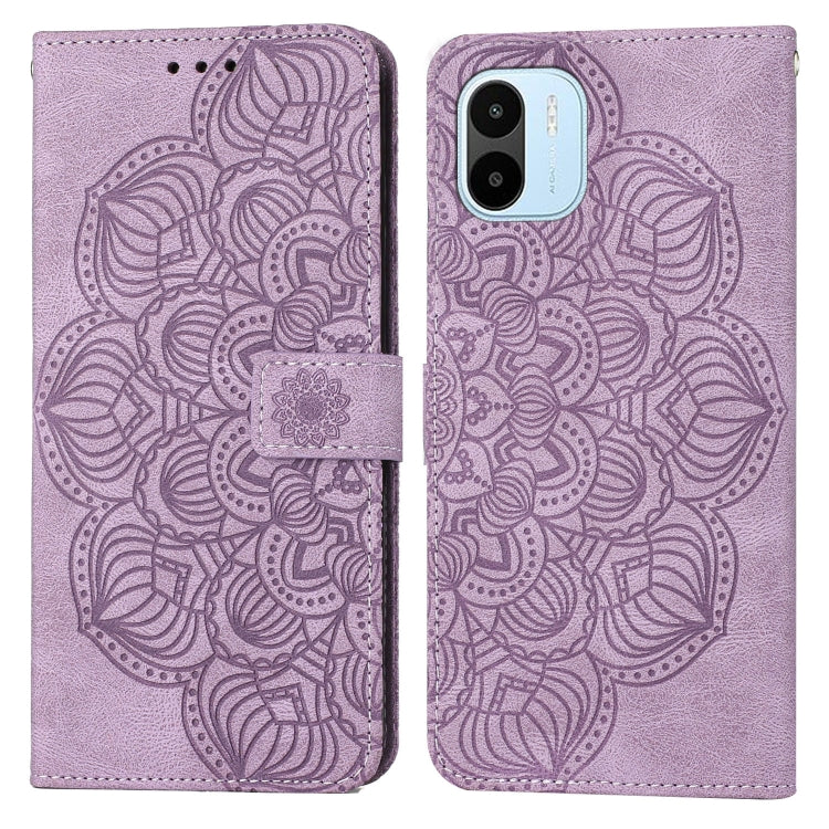For Xiaomi Redmi A1 Mandala Embossed Flip Leather Phone Case