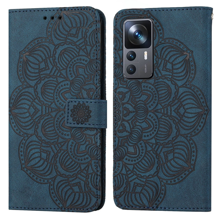 For Xiaomi 12T / 12T Pro / Redmi K50 Ultra Mandala Embossed Flip Leather Phone Case