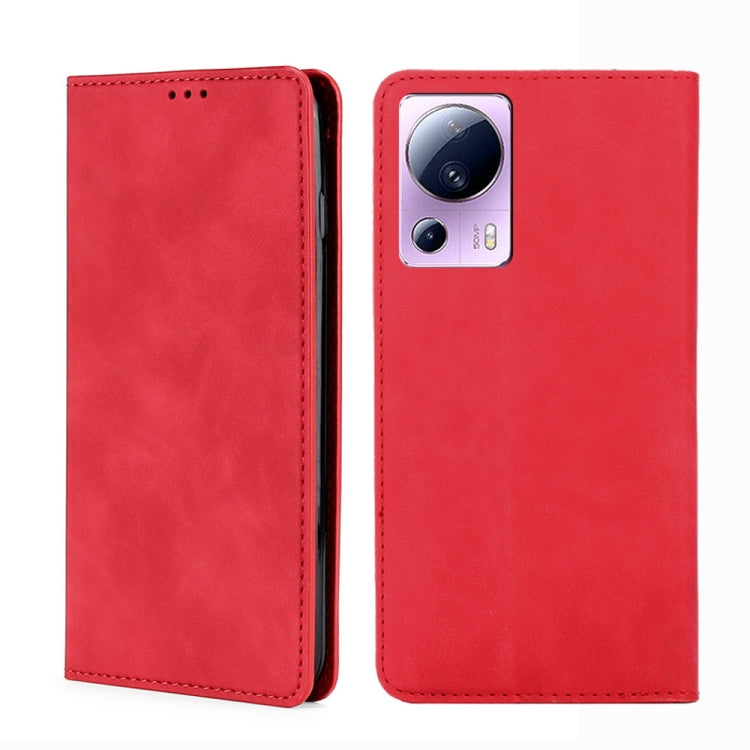 For Xiaomi Civi 2 5G Skin Feel Magnetic Horizontal Flip Leather Phone Case