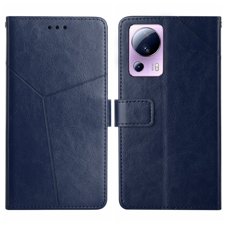 For Xiaomi 12 Lite NE HT01 Y-shaped Pattern Flip Leather Phone Case