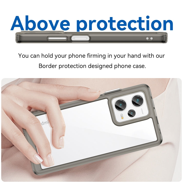 For Xiaomi Redmi Note 12 Pro+ China / Global Colorful Series Acrylic + TPU Phone Case