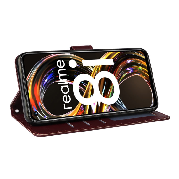 For Realme 8i Multifunctional Horizontal Flip Leather Case with Three Card Slot
