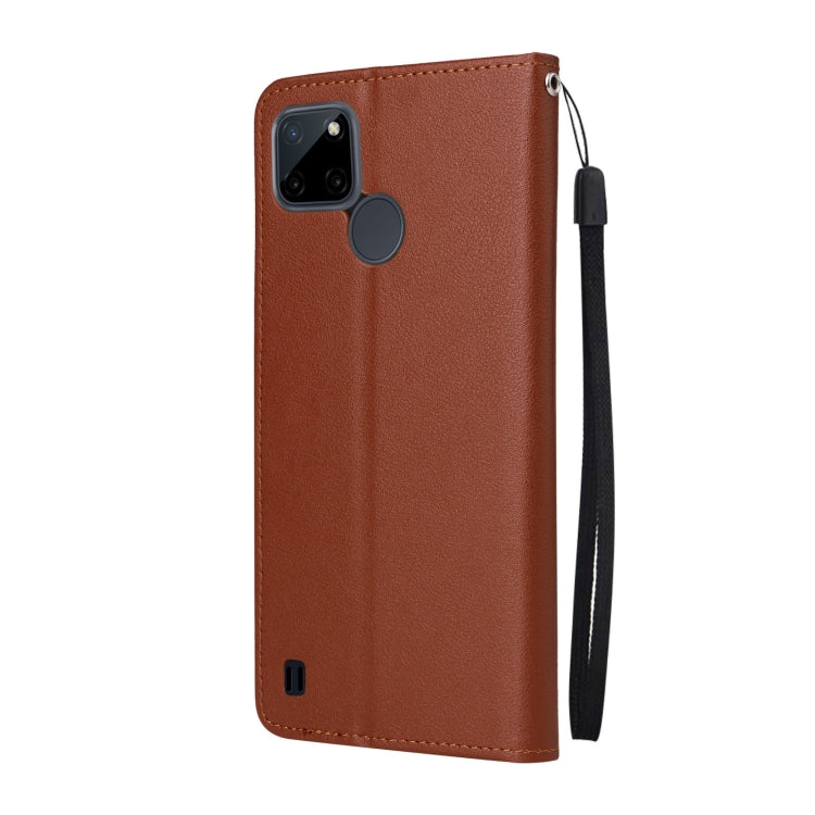 For Realme C21Y / C25Y Multifunctional Horizontal Flip Leather Case with Three Card Slot